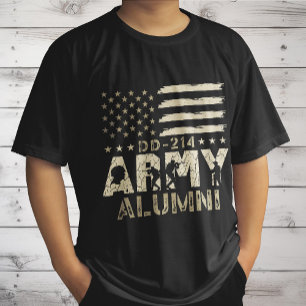 Camiseta DD-214 Exército Alumino Militar dos EUA Bandeira V