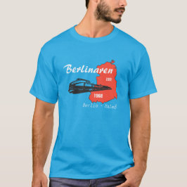 Camiseta DDR desenhos Berlinaren Reichsbahn Alemão