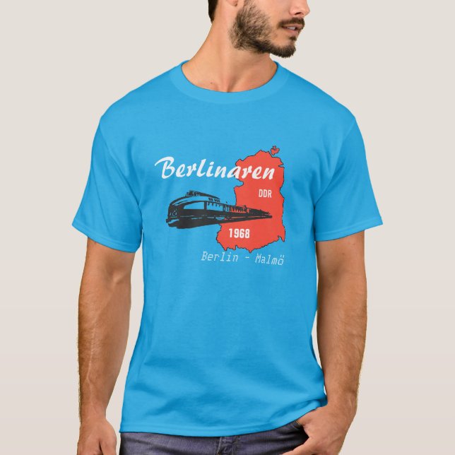 Camiseta DDR desenhos Berlinaren Reichsbahn Alemão (Frente)