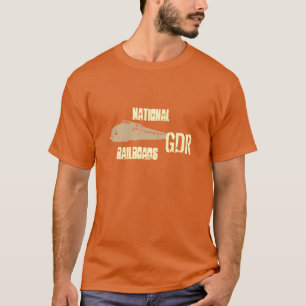 Camiseta DDR desenhos de ferrovia de império