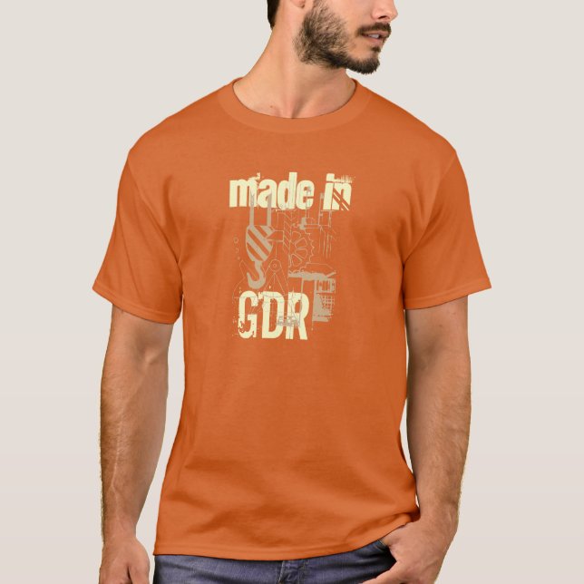 Camiseta DDR desenhos de publicidade (Frente)