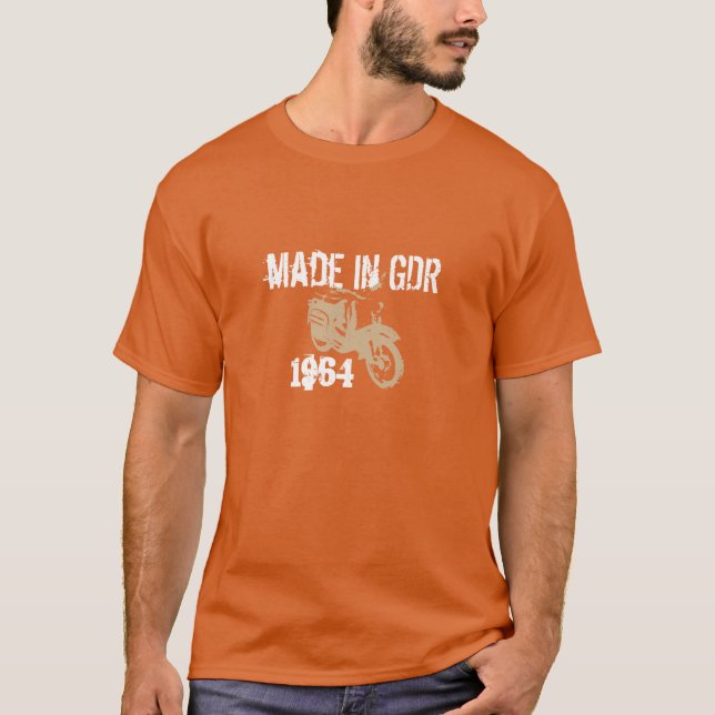 Camiseta DDR desenhos de publicidade Simson andorinha (Frente)