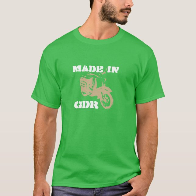 Camiseta DDR desenhos de publicidade Simson Chafurdas (Frente)