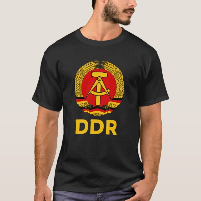 Camiseta DDR Wappen Ostdeutschland Fahne Geschenk Ossi (Frente)