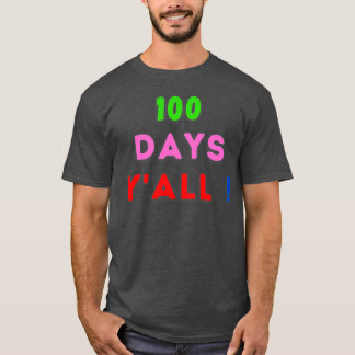 Camiseta de 100 dias Yx27all Professor ou Estudante 100th D