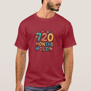 Camiseta de 60º Aniversário Celebre o Marco de Sei