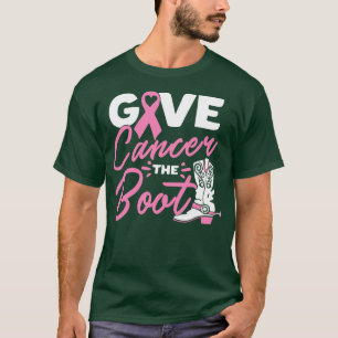 Camiseta Dê a Boot Warrior Boot Pink Ribbon Women 2