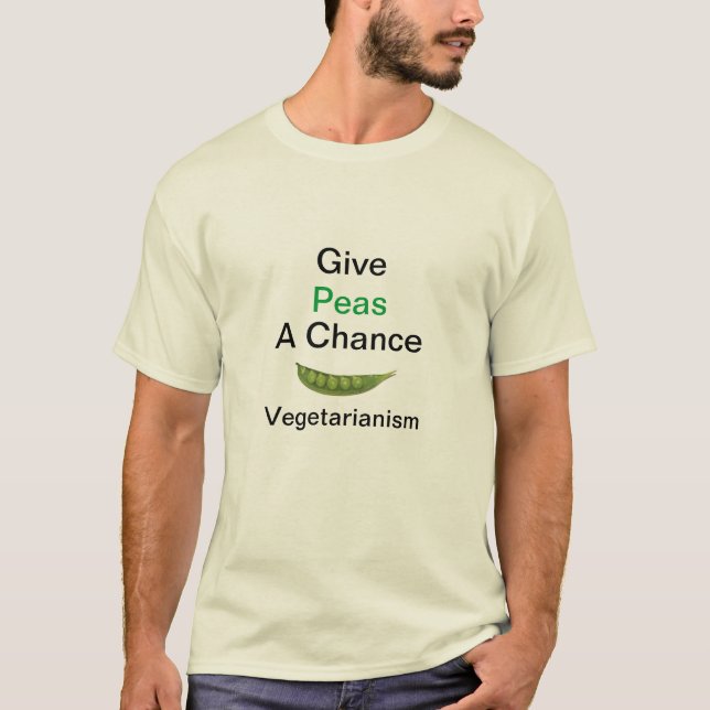 Camiseta Dê a ervilhas uma possibilidade (Frente)