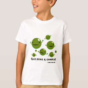 Camiseta Dê a ervilhas uma possibilidade