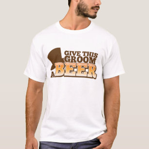 Camiseta DÊ A ESTE GRUPO UMA CERVEJA DE casamento