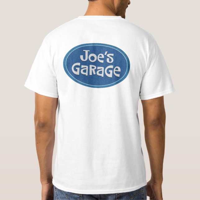 Camiseta De "A garagem Joe" retro (Verso)