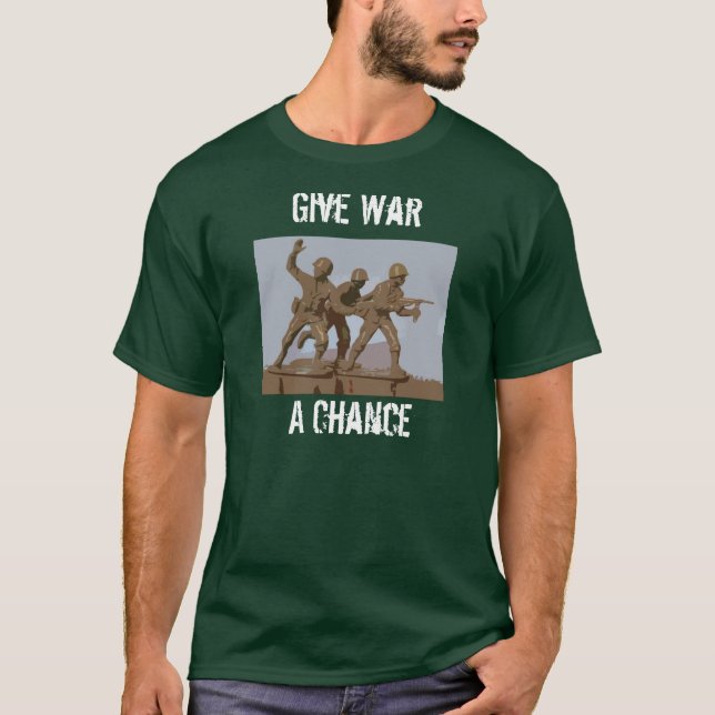 Camiseta Dê a guerra uma possibilidade (Frente)