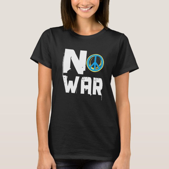 Camiseta Dê à paz a chance de parar a guerra paz mundial (Frente)