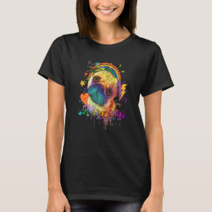 Camiseta Dê a Pug um Hug Dutch Bulldog Rescution Dog Pug Ow
