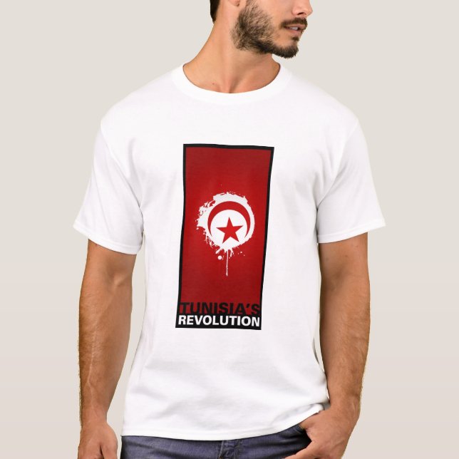 Camiseta De "A revolução Tunísia " (Frente)