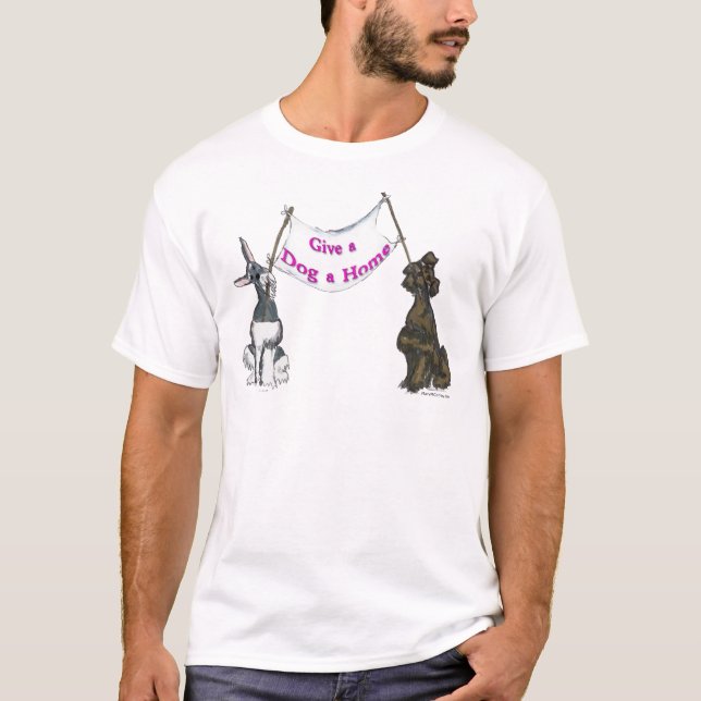 Camiseta Dê a um cão uma casa (Frente)