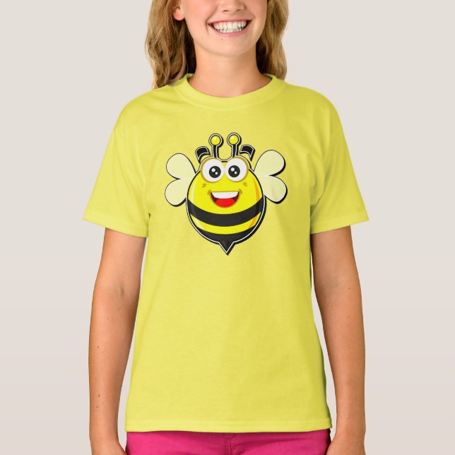 camiseta de abelha fofa (Frente)