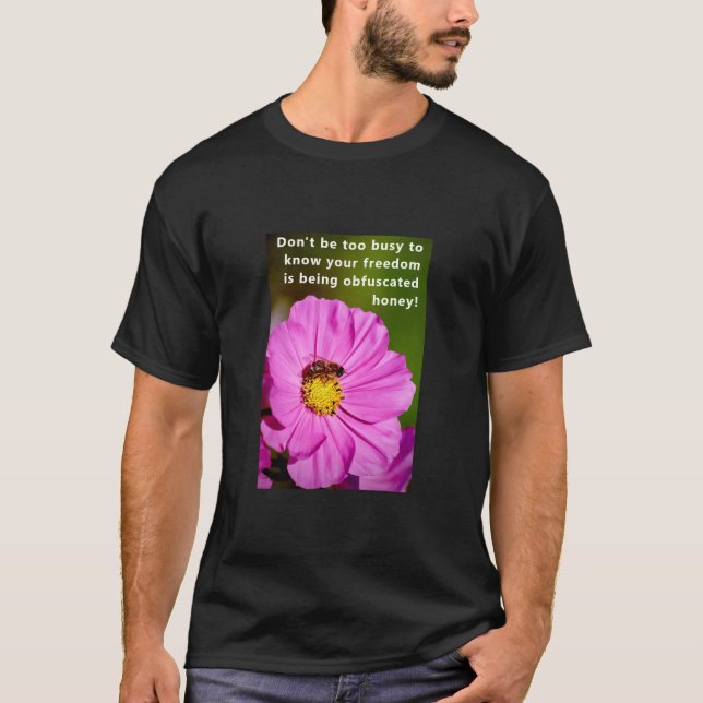 Camiseta de abelhas (escura) (Frente)