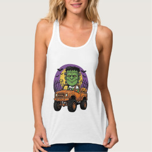 Camiseta de Abóbora de Caminhão Monstro de Hallowe