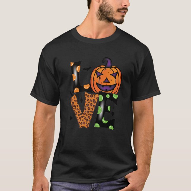Camiseta de abóbora de halloween (Frente)