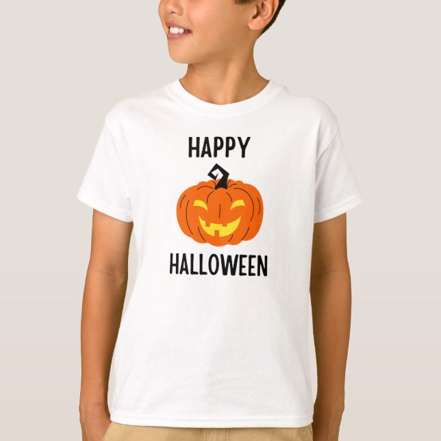 Camiseta de Abóbora do Halloween (Frente)
