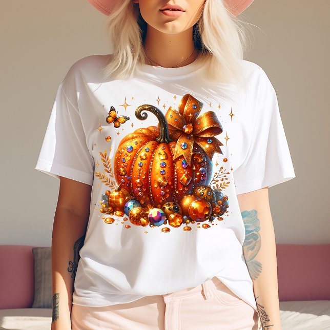 Camiseta de Abóbora Joalheria com Gemas e Arco (Criador carregado)
