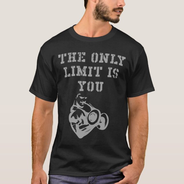 Camiseta de academia de condicionamento físico e t (Frente)