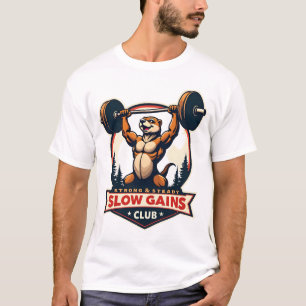 Camiseta de Academia de Preguiça Engraçada Vintage