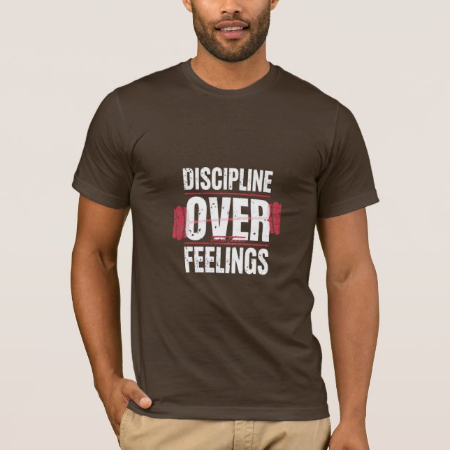 Camiseta de Academia Disciplina Sobre Sentimentos  (Frente)