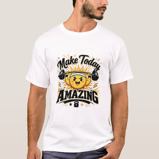 Camiseta de Academia Faça o Dia Incrível (Frente)