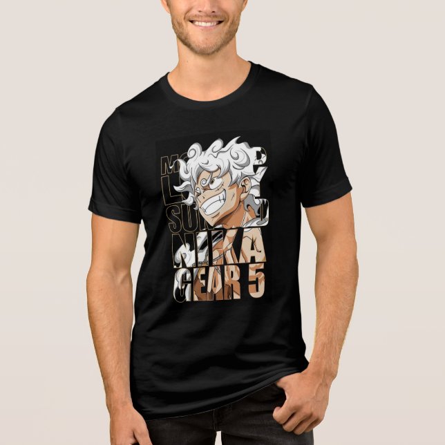 Camiseta de Academia Gear 5 do Luffy (Frente)