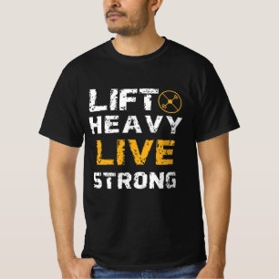 Camiseta de Academia Lift Heavy Live Strong Moti