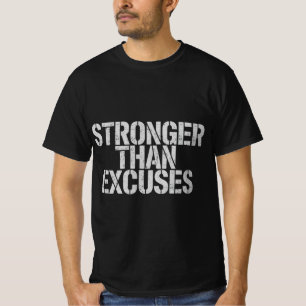 Camiseta de Academia Mais Forte que Desculpas Mo