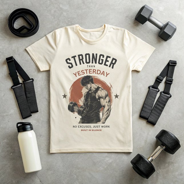 Camiseta de Academia Mais Forte que Ontem | Sem De (Criador carregado)