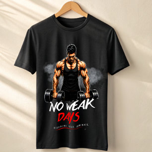 Camiseta de Academia No Weak Days – Treino Selvage