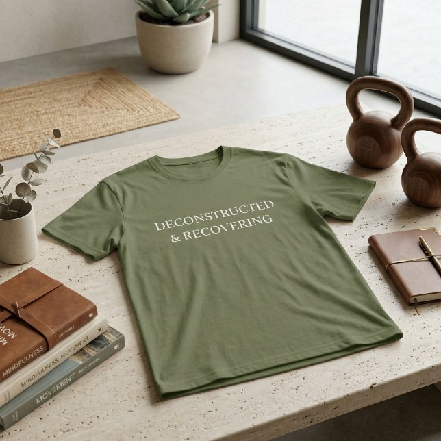 Camiseta de Academia Oversized Desconstruída e Rec (Oversized Gym Shirt,Sage Green Workout Tee,Minimalist Typography Tee)