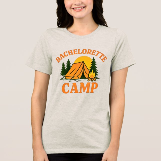 Camiseta de Acampamento de Despedida de Solteira (Frente)