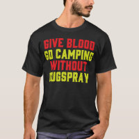 Dê Acampamento de Sangue Camping Bugs Engraçados S