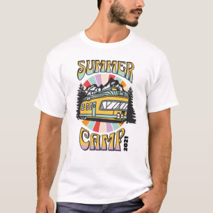 camiseta de acampamento de verão