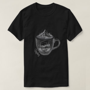 Camiseta de Acampamento Desconecte