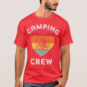 Camiseta de acampamento familiar de 2022 retro par