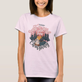 Camiseta de acampamento personalizada com nome est