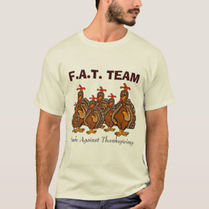 Camiseta de Ação de Graças da Equipe F.A.T.
