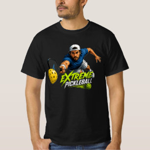 Camiseta de Ação de Mergulho Extremo de Pickleball