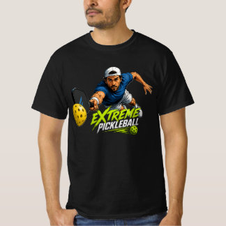 Camiseta de Ação de Mergulho Extremo de Pickleball