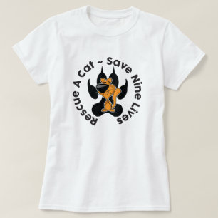 Camiseta de Adoção de Resgate de Gatos