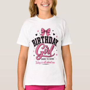 Camiseta de adolescente 'Birthday Girl' com gráfic