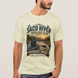 Camiseta de adolescente do Saco River Paddlers Clu