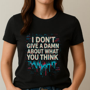 Camiseta de Afirmação Ousada; Presente Divertido p