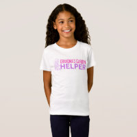 Camiseta de ajudante de jardim da vovó da menina